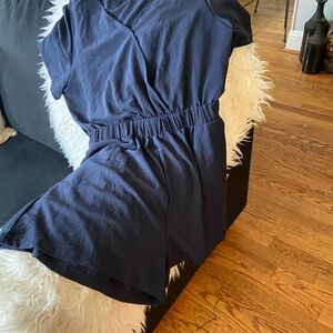 Navy Blue one piece shorts set